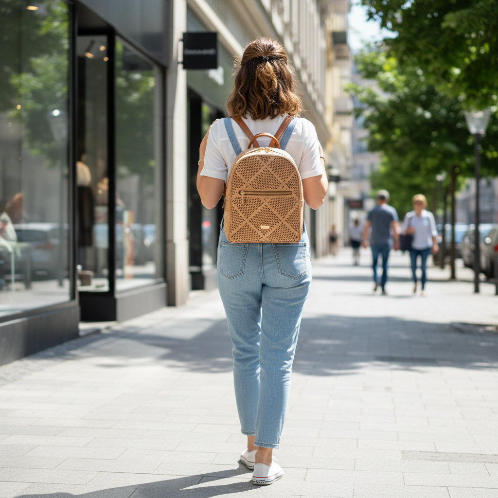 Cork Grid Backpack
