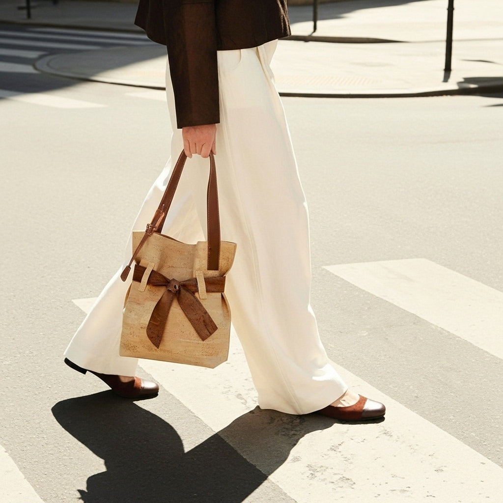 Cork Knot Shoulder Bag