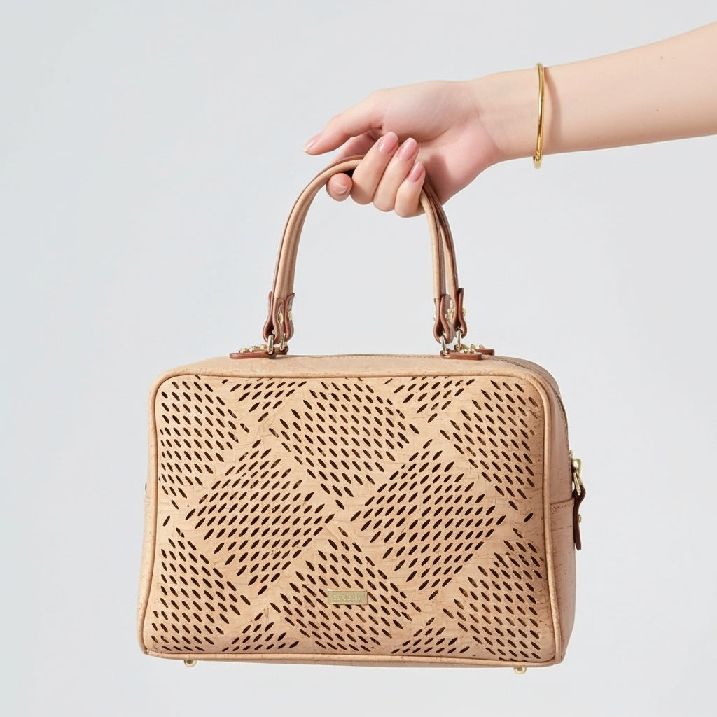 Cork Textured Handbag